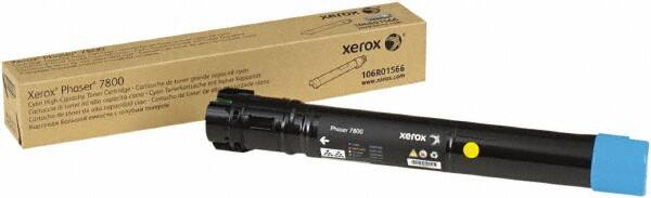 Xerox - Cyan Toner Cartridge - Use with Xerox Phaser 7800 - Makers Industrial Supply