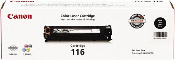 Canon - Black Toner Cartridge - Use with Canon imageCLASS MF8050Cn, MF8080Cw - Makers Industrial Supply