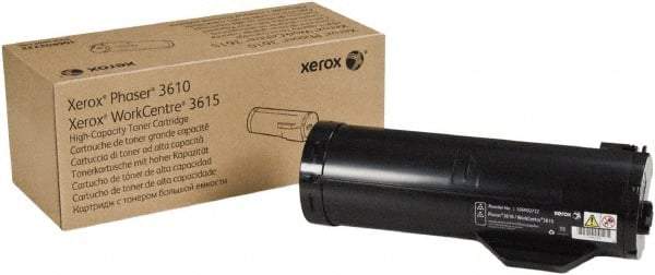 Xerox - Black Toner Cartridge - Use with Xerox Phaser 3610, WorkCentre 3615 - Makers Industrial Supply