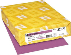 Neenah Paper - 8-1/2" x 11" Planetary Purple Colored Copy Paper - Use with Inkjet Printers, Laser Printers, Copiers - Makers Industrial Supply