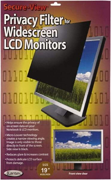 Kantek - Privacy Filter - Use with 19" Widescreen LCD Monitor - Makers Industrial Supply