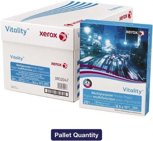 Xerox - 8-1/2" x 11" White Copy Paper - Use with Copiers, Typewriters, Printers, Fax Machines - Makers Industrial Supply