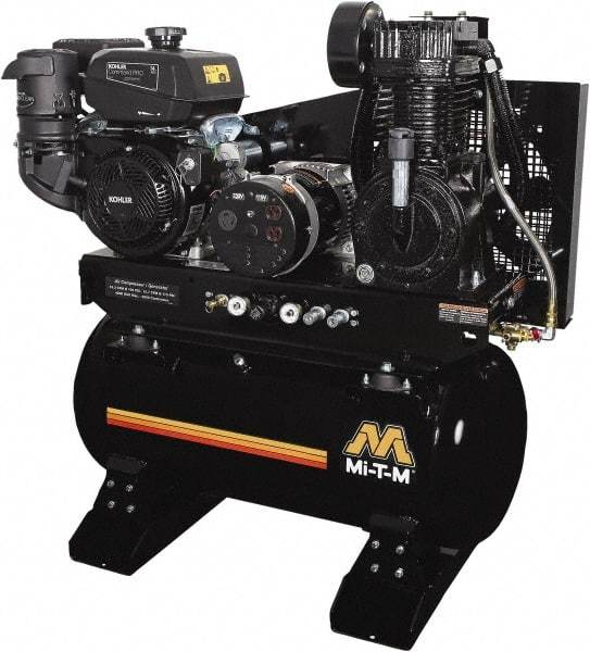 MI-T-M - Stationary Gas Air Compressors Horsepower: 14 Cubic Feet per Minute: 15.70 - Makers Industrial Supply