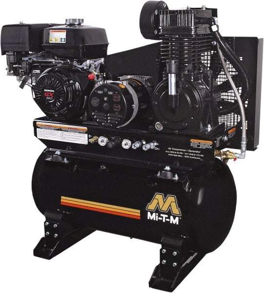 MI-T-M - Stationary Gas Air Compressors Horsepower: 13 Cubic Feet per Minute: 15.70 - Makers Industrial Supply