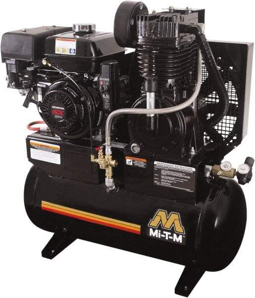 MI-T-M - Stationary Gas Air Compressors Horsepower: 9.0 Cubic Feet per Minute: 17.20 - Makers Industrial Supply