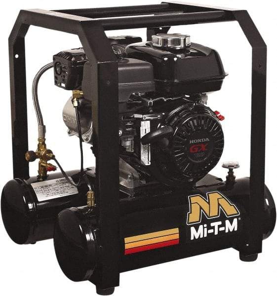 MI-T-M - Stationary Gas Air Compressors Horsepower: 4 Cubic Feet per Minute: 4.80 - Makers Industrial Supply