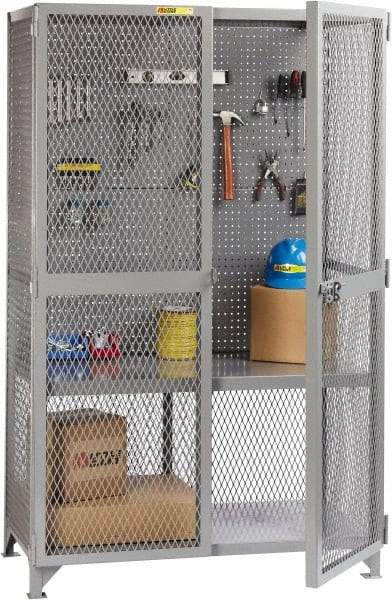 Little Giant - 1 Shelf Visible Storage Cabinet - Steel, 49" Wide x 33" Deep x 81" High, Gray - Makers Industrial Supply