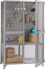 Little Giant - 1 Shelf Visible Storage Cabinet - Steel, 61" Wide x 27" Deep x 78" High, Gray - Makers Industrial Supply