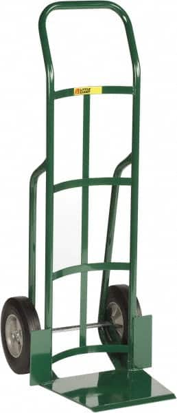 Little Giant - 800 Lb Capacity 47" OAH Hand Truck - 13-1/2 x 16" Base Plate, Continuous Handle, Steel, Solid Rubber Wheels - Makers Industrial Supply