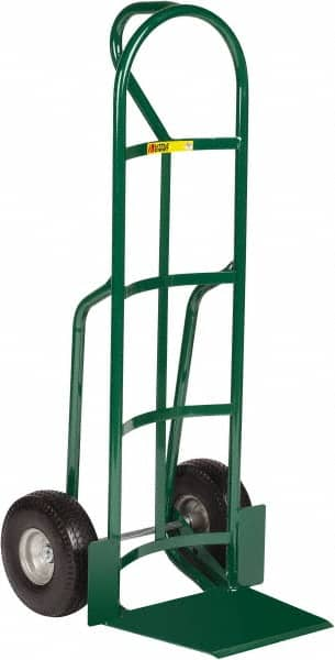 Little Giant - 600 Lb Capacity 49" OAH Hand Truck - 13-1/2 x 16" Base Plate, Loop Handle, Steel, Flat-Free Microcellular Foam Wheels - Makers Industrial Supply