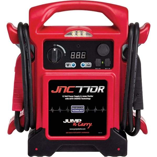 Jump-N-Carry - Automotive Battery Chargers & Jump Starters Type: Jump Starter w/ Light Amperage Rating: 1700 - Makers Industrial Supply