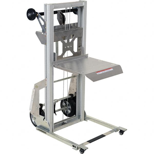 Vestil - 200 Lb Capacity, 61" Lift Height, Portable Workstation Manually Operated Lift - Makers Industrial Supply