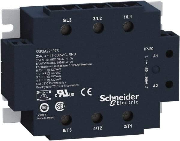 Schneider Electric - 3 Pole, 3NO, 90-140 VAC Control Relay - Makers Industrial Supply