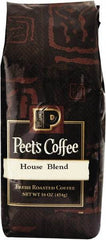 Peet's Coffee & Tea - Bulk Coffee, House Blend, Ground, 1 Lb Bag - Makers Industrial Supply