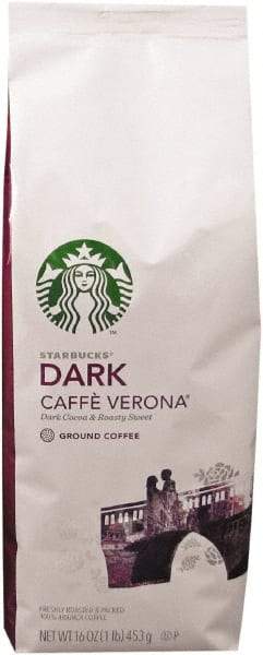 Starbucks - Coffee, Verona, Ground, 1 Lb Bag - Makers Industrial Supply