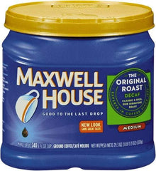 Maxwell House - Coffee, Decaffeinated Ground Coffee, 29.3 oz Can - Makers Industrial Supply