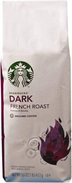 Starbucks - Coffee, French Roast, Ground, 1 Lb Bag - Makers Industrial Supply