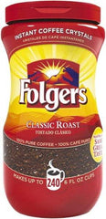 Folgers - Instant Coffee Crystals, Classic Roast, 16 oz Jar - Makers Industrial Supply