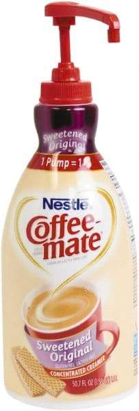 Coffee-Mate - Liquid Coffee Creamer, Sweetened Original, 1500mL Pump Dispenser - Makers Industrial Supply