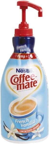 Coffee-Mate - Liquid Coffee Creamer, French Vanilla, 1500mL Pump Bottle - Makers Industrial Supply