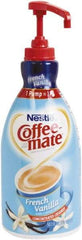 Coffee-Mate - Liquid Coffee Creamer, French Vanilla, 1500mL Pump Bottle - Makers Industrial Supply