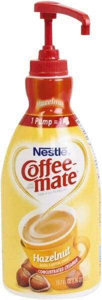 Coffee-Mate - Liquid Coffee Creamer, Hazelnut, 1500mL Pump Bottle - Makers Industrial Supply