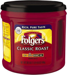 Folgers - Coffee, Classic Roast, Ground, 30.5 oz Canister - Makers Industrial Supply