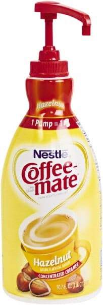 Coffee-Mate - Liquid Coffee Creamer, Hazelnut, 1.5 Liter Pump Bottle, 2/Carton - Makers Industrial Supply