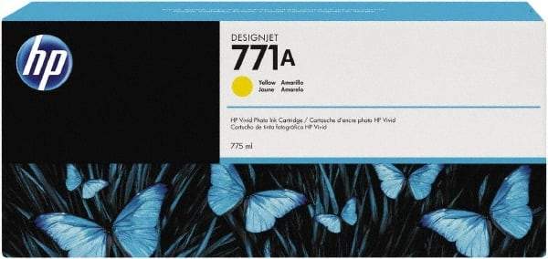 Hewlett-Packard - Yellow Ink Cartridge - Use with HP Designjet Z6200, Z6600, Z6800 - Makers Industrial Supply