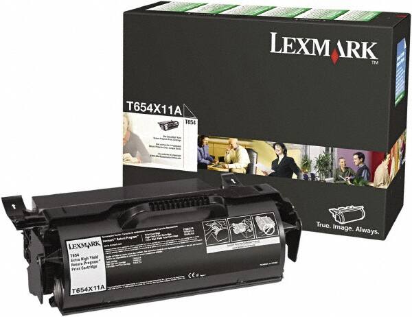 Lexmark - Black Ink Cartridge - Use with Lexmark T654dn, T654dtn, T654n, T656dne - Makers Industrial Supply