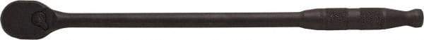 Proto - 3/8" Drive Pear Head Ratchet - Black Oxide Finish, 13" OAL, 90 Gear Teeth, Long Arm Handle, Reversible Head - Makers Industrial Supply