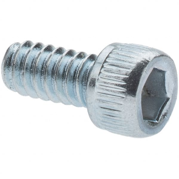 Value Collection - 1/4-20 UNC Hex Socket Drive, Socket Cap Screw - Alloy Steel, Zinc-Plated Finish, Partially Threaded, 2-1/2" Length Under Head - Makers Industrial Supply