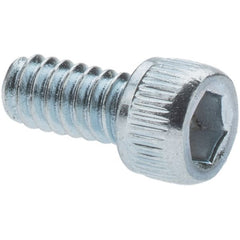 Value Collection - 1/4-20 UNC Hex Socket Drive, Socket Cap Screw - Alloy Steel, Zinc-Plated Finish, Partially Threaded, 2" Length Under Head - Makers Industrial Supply