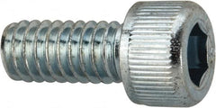 Value Collection - #8-32 UNC Hex Socket Drive, Socket Cap Screw - Alloy Steel, Zinc-Plated Finish, Fully Threaded, 3/8" Length Under Head - Makers Industrial Supply