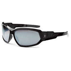 LOKI Silver Mirror Lens Black Safety Glasses // Goggles - Makers Industrial Supply