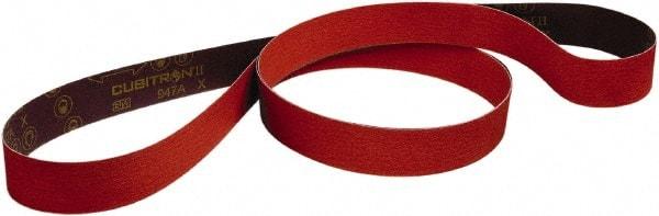 3M - 3/4" Wide x 20-1/2" OAL, 80 Grit, Ceramic Abrasive Belt - Ceramic, Medium, Coated, Series 947A - Makers Industrial Supply