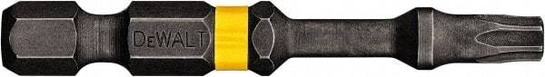 DeWALT - T9 Torx Bit - 1/4" Hex Drive, 2" OAL - Makers Industrial Supply