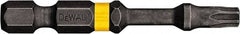 DeWALT - T9 Torx Bit - 1/4" Hex Drive, 2" OAL - Makers Industrial Supply