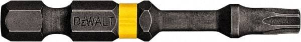 DeWALT - T7 Torx Bit - 1/4" Hex Drive, 2" OAL - Makers Industrial Supply