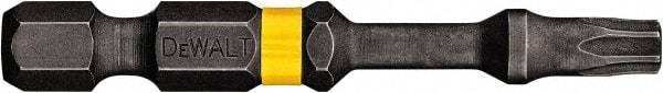 DeWALT - T8 Torx Bit - 1/4" Hex Drive, 2" OAL - Makers Industrial Supply