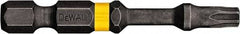 DeWALT - T8 Torx Bit - 1/4" Hex Drive, 2" OAL - Makers Industrial Supply