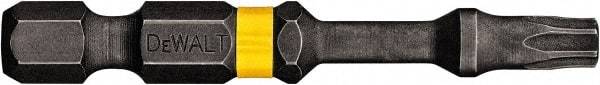 DeWALT - T6 Torx Bit - 1/4" Hex Drive, 2" OAL - Makers Industrial Supply