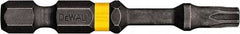 DeWALT - T20 Torx Bit - 1/4" Hex Drive, 2" OAL - Makers Industrial Supply