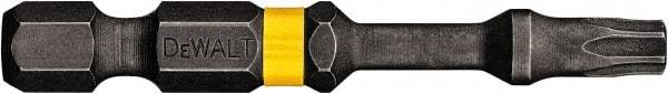 DeWALT - T10 Torx Bit - 1/4" Hex Drive, 2" OAL - Makers Industrial Supply