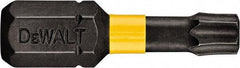 DeWALT - T6 Torx Bit - 1/4" Hex Drive, 1" OAL - Makers Industrial Supply