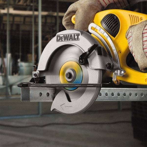 DeWALT - 7-1/4" Diam, 5/8" Arbor Hole Diam, 48 Tooth Wet & Dry Cut Saw Blade - High Speed Steel, Crosscut Action, Standard Round Arbor - Makers Industrial Supply