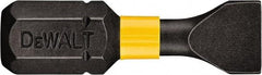 DeWALT - 7/32" Slotted Screwdriver Bit - 1/4" Hex Drive, 1" OAL - Makers Industrial Supply