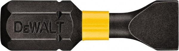 DeWALT - 3/16" Slotted Screwdriver Bit - 1/4" Hex Drive, 1" OAL - Makers Industrial Supply