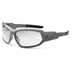 LOKI Clear Lens Matte Gray Safety Glasses // Goggles - Makers Industrial Supply