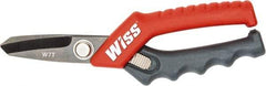 Wiss - 1-3/4" LOC, 7" OAL Stainless Steel Shears - Ergonomic, Plastic Straight Handle, For General Purpose Use - Makers Industrial Supply